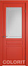 Дверь Colorit К2 ДО (Красная эмаль)