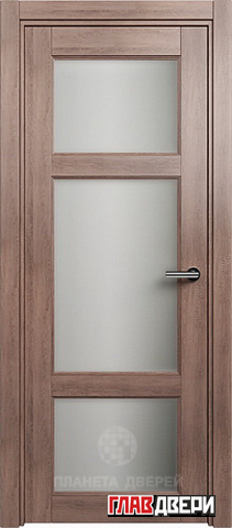 Дверь Status Classic 542 стекло белое матовое (Дуб капучино)