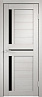 Дверь Velldoris Duplex 3 PO Лакобель черное (Дуб белый)
