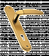 Дверные ручки на планке MORELLI Luxury SAIL OSA/OTL Цвет - Матовое золото/золото