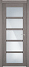 Дверь Status Optima 122 стекло Белое (Серый дуб)