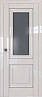 Дверь Profildoors 28L стекло Графит (молдинг серебро) (Магнолия Люкс)