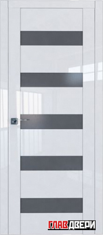 Дверь Profildoors 29L стекло Графит (Белый Люкс)