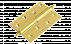 Петля MORELLI латунная разъёмная  с короной MB 100X70X3 PG L C Цвет - Золото