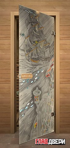 Дверь для сауны фрегат