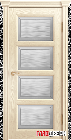 Дверь Linedoor Классика-2 ясень сливки тон 34 со стеклом волна св