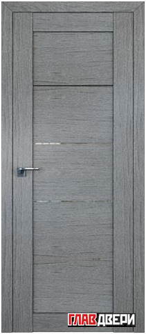 Дверь Profildoors 2.11XN стекло прозрачное (Грувд Серый)