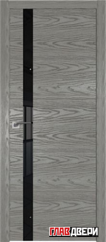 Дверь Profildoors 6NK ABS стекло Черный лак (Дуб Sky Denim)