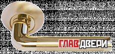 Дверные ручки MORELLI MH-03 SG/GP КОЛОННА Цвет - Матовое золото/золото