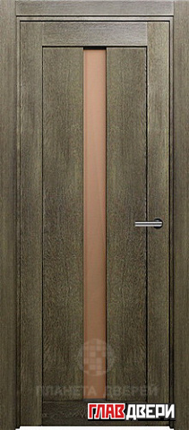 Дверь Status Optima 134 стекло Бронза (Дуб Винтаж)