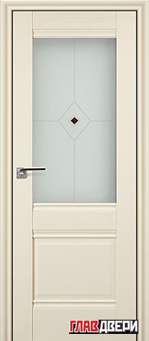 Дверь Profildoors 2X стекло Узор (Эш Вайт)
