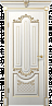 Дверь Velldoris Олимпия ПГ (Белое дерево+патина золото)