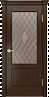 Дверь Linedoor Кантри-К шоколад тон 30 со стеклом лилия бр