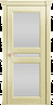 Дверь Linedoor Кристина-2 ясень бисвит тон 42 со стеклом матовое