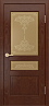 Дверь Linedoor Калина-К шевруд тон 35 со стеклом лира бр