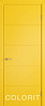 Дверь Colorit К4 ДГ (Желтая эмаль)