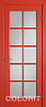 Дверь Colorit К3 ДО (Красная эмаль)