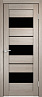 Дверь Velldoris Duplex 12 PO Лакобель черное (Капучино)
