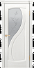 Дверь Linedoor Новый стиль-2 ясень белый тон 38 со стеклом ирис св