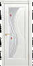 Дверь Linedoor Прага-2 ясень белый тон 38 со стеклом волна св