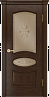 Дверь Linedoor Оливия-Л шоколад тон 30 со стеклом византия бр