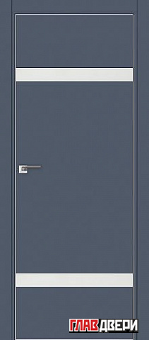 Дверь Profildoors 3E стекло Белый лак (матовая кромка) (Антрацит)