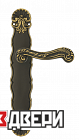 LOUVRE PL BNS, Дверные ручки MORELLI LUXURY на планке, цвет - Затененная черная бронза