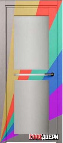 Дверь Status Elegant 143 стекло Канны (эмаль) (Любой цвет RAL)