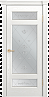 Дверь Linedoor Мишель-К ясень белый тон 38 со стеклом прима светлое
