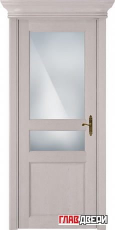 Дверь Status Classic 533 стекло белое матовое (Дуб белый)