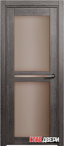 Дверь Status Elegant 143 стекло Сатинато бронза (Дуб Патина)