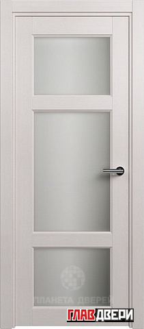 Дверь Status Classic 542 стекло белое матовое (Дуб белый)