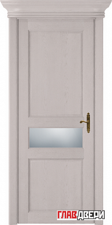 Дверь Status Classic 534 стекло белое матовое (Дуб белый)