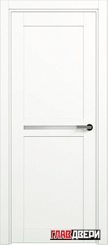 Дверь Status Elegant 142 стекло Сатинато белое (эмаль) (RAL 9003)