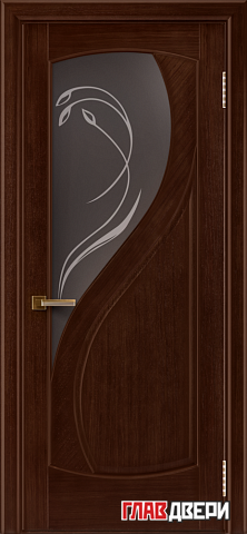 Дверь Linedoor Новый стиль орех тон 2 со стеклом 2