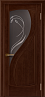 Дверь Linedoor Новый стиль орех тон 2 со стеклом 2