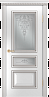 Дверь Linedoor Агата эмаль белая серебро версаль Б009