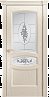 Дверь Linedoor Алина-2 ясень жемчуг тон 27 со стеклом наливка 3Д роза св