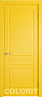 Дверь Colorit К2 ДГ (Желтая эмаль)
