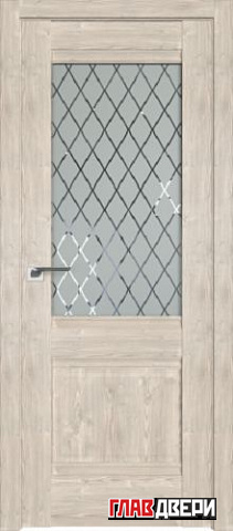Дверь Profildoors 2XN стекло Ромб (Каштан Светлый)