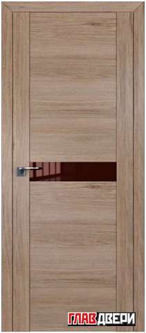 Дверь Profildoors 2.05XN стекло Коричневый лак (Салинас Светлый)
