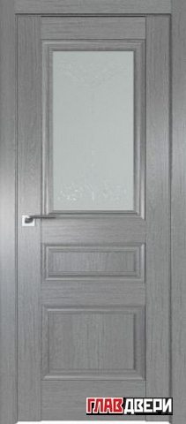 Дверь Profildoors 2.39XN стекло Франческо кристалл (Грувд Серый)