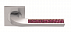 Дверные ручки MORELLI Luxury BRILLIANCE SCS/FUCHSIA RVD Цвет - Матовый хром с кристаллами фуксия