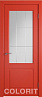 Дверь Colorit К1 ДО (Красная эмаль)