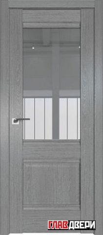 Дверь Profildoors 2XN стекло прозрачное (Грувд Серый)