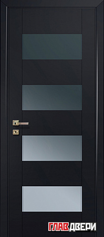 Дверь Profildoors 46U стекло Графит (Черный матовый)