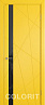 Дверь Colorit К5 ДО (Желтая эмаль)