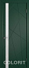 Дверь Colorit К5 ДО (Зеленая эмаль)