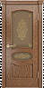 Дверь Linedoor Оливия дуб тон 45 со стеклом дамаск бронза золото