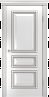 Дверь Linedoor Агата эмаль белая серебро Б006